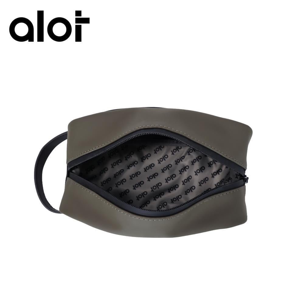ALOT Leather handbag — Green & Beige 4