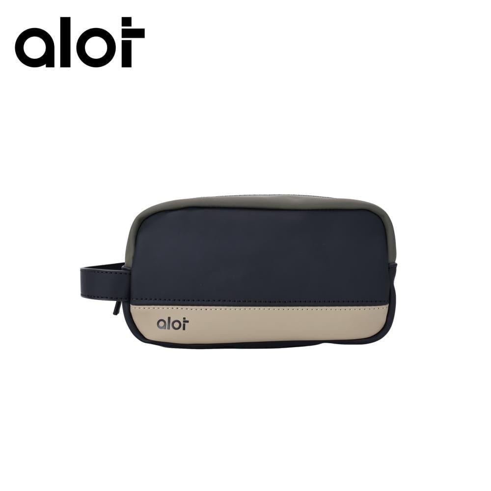 ALOT Leather handbag — Green & Beige 6