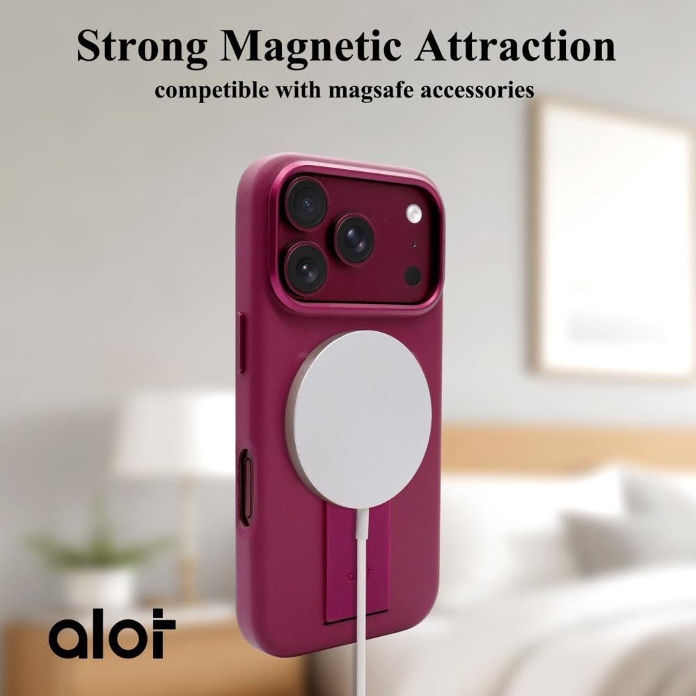ALOT Magma case for iPhone 18 Pro Max — Burgundy 5