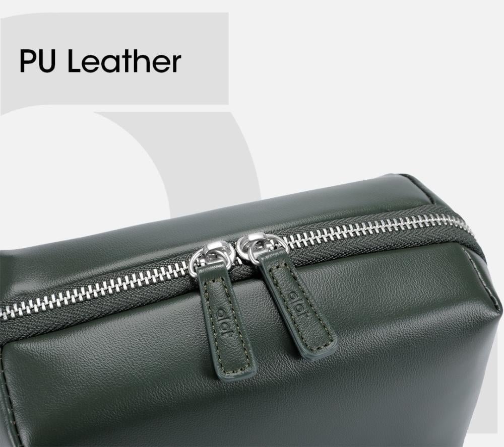 حقيبة ألوت Premium Leather Handbag من الجلد الفاخر متعددة الجيوب – سعة 1 لتر – أخضر 4