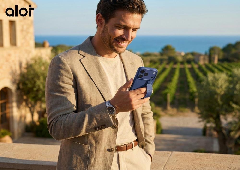ALOT Noble I Series case for iPhone 17 Pro Max — Blue 3