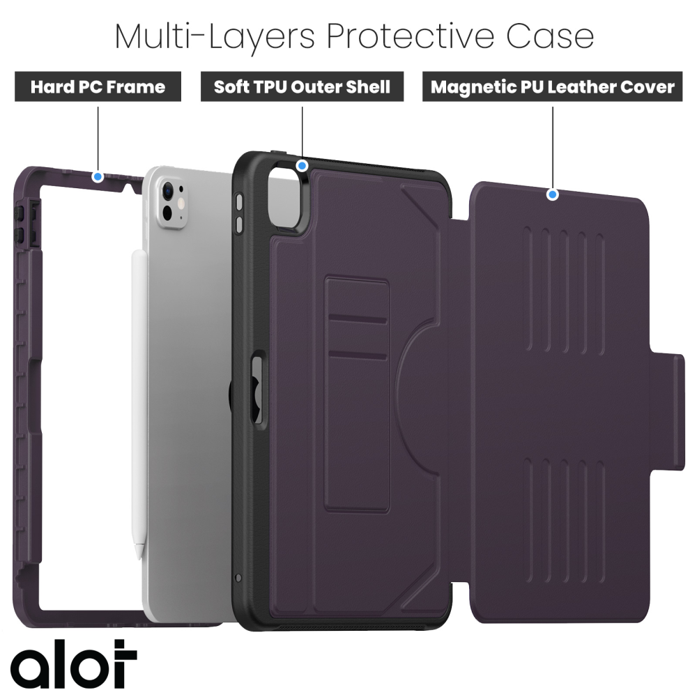 ALOT Protective case for iPad Air 11 — Purple 8