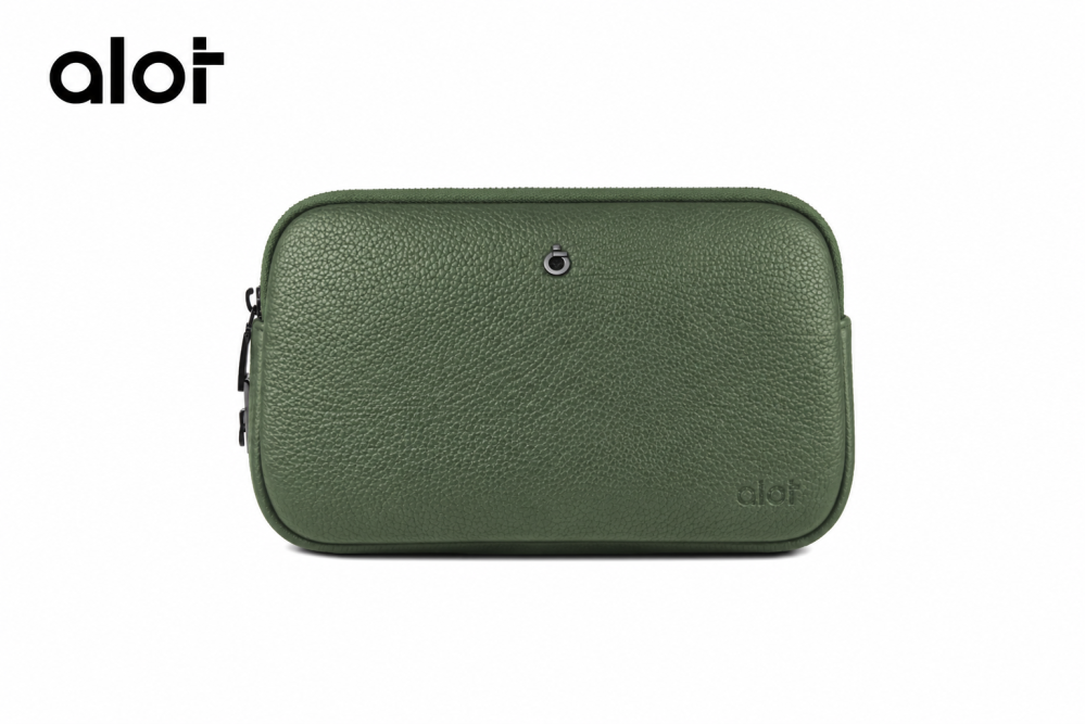 حقيبة ألوت Sovereign Pouch بقفل بصمة – جلد صناعي مقاوم للماء [خضر] 6