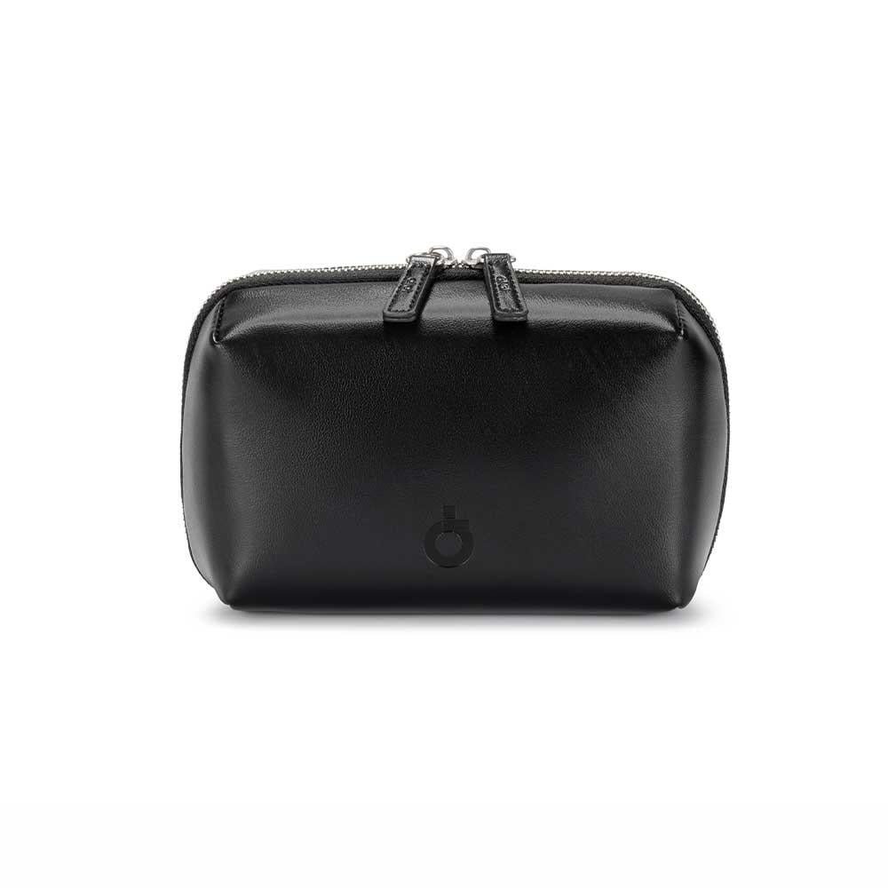 حقيبة ألوت Premium Leather Handbag من الجلد الفاخر متعددة الجيوب – سعة 1 لتر – أسود