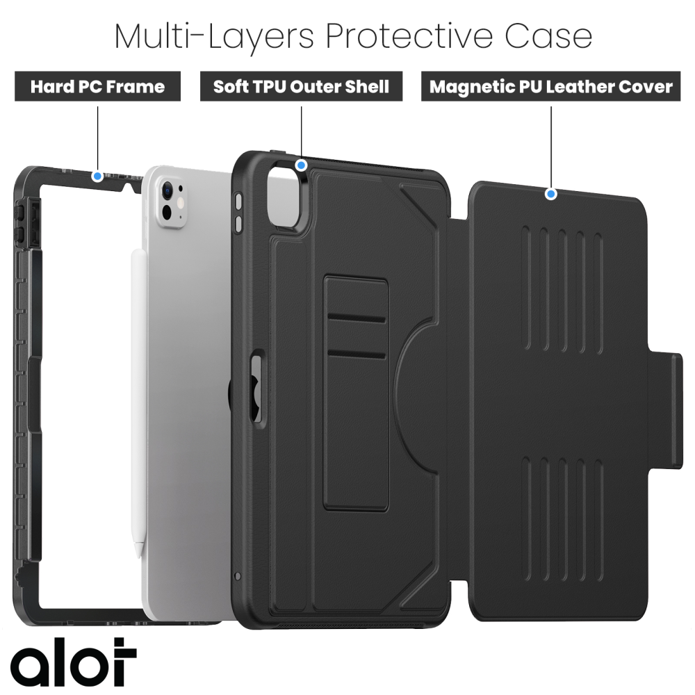 ألوت كفر ايباد حماية Protective case لجهاز ايباد اير 11 - اسود 4
