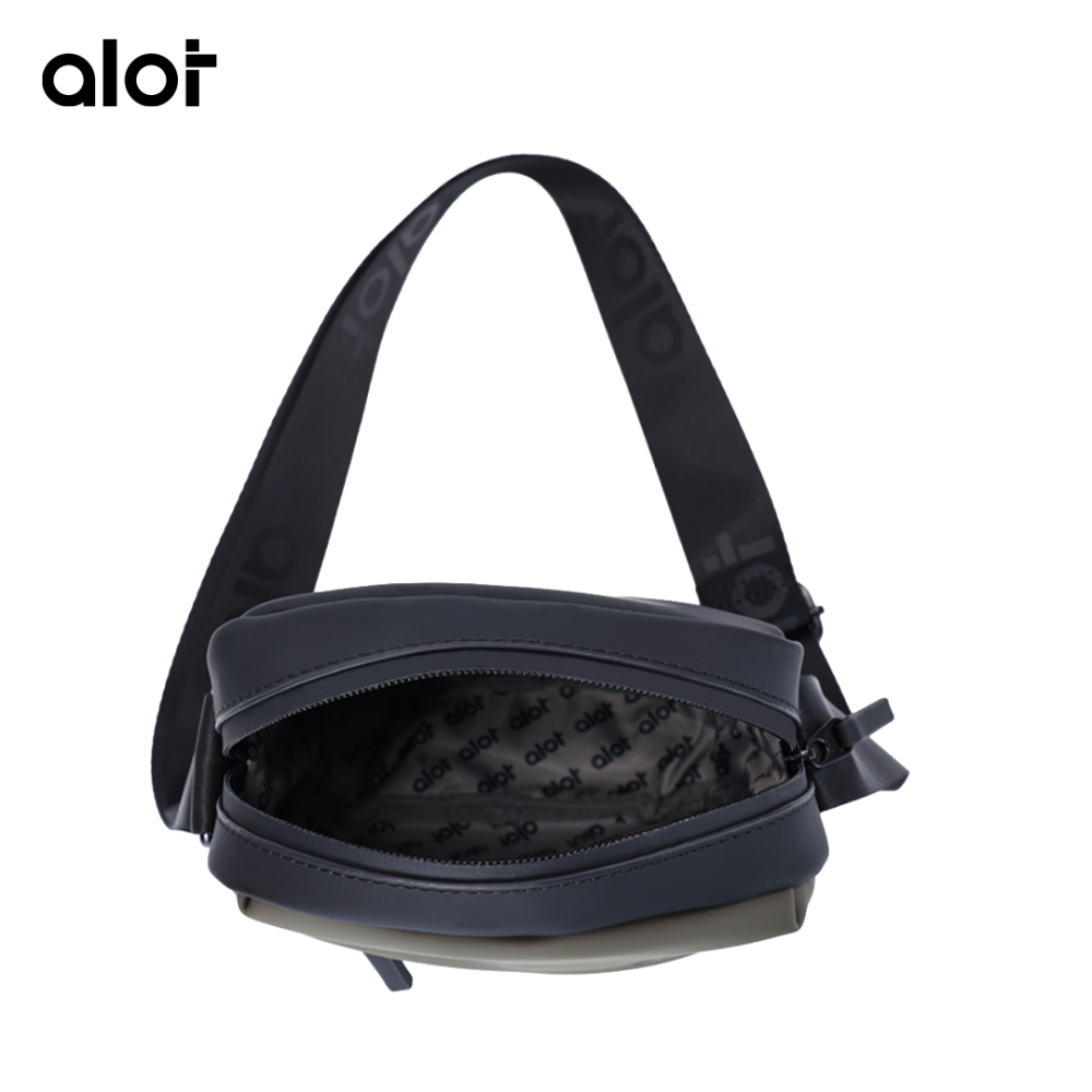 ألوت حقيبة Crossbody جلد -اخضر- بيج 2