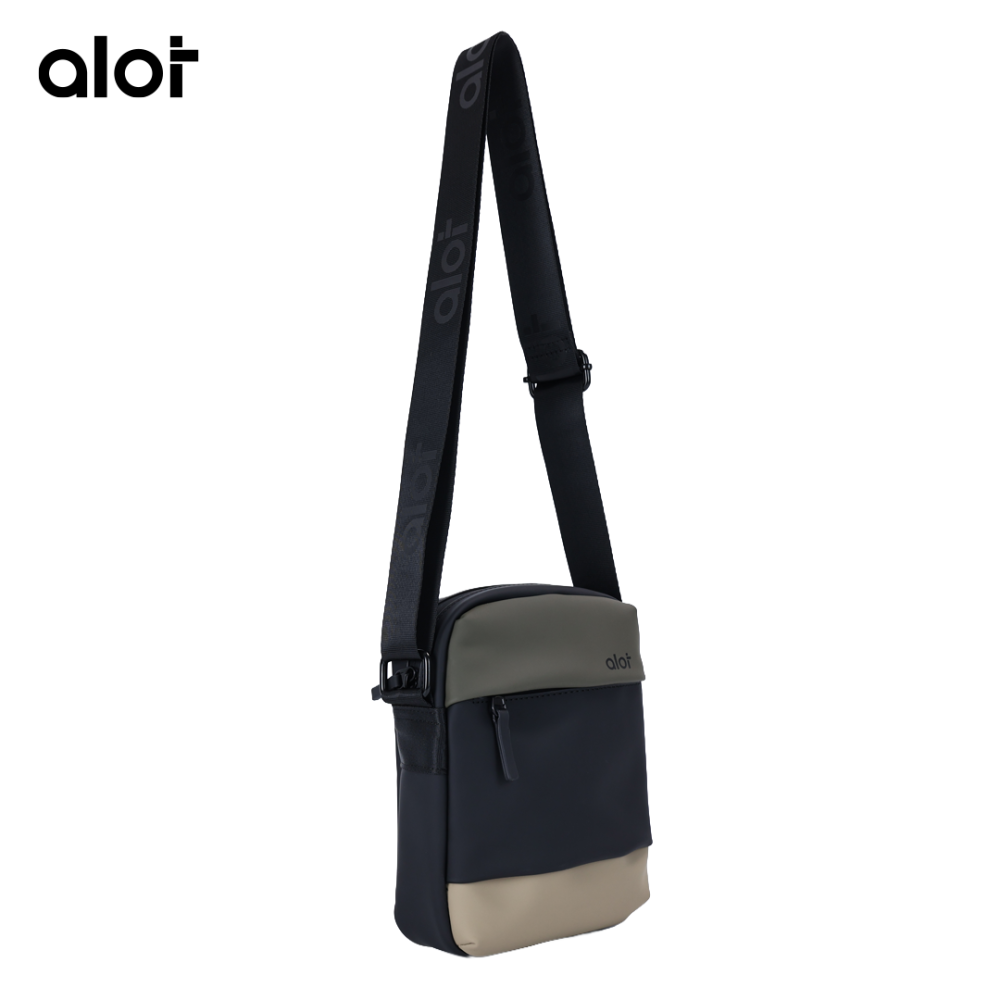 ألوت حقيبة Crossbody جلد -اخضر- بيج 4