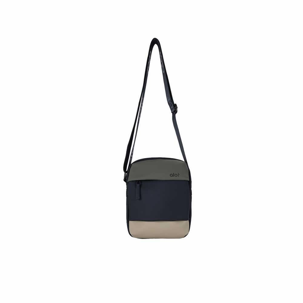 ألوت حقيبة Crossbody جلد -اخضر- بيج