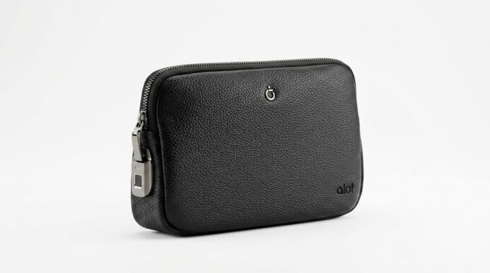 حقيبة ألوت Sovereign Pouch بقفل بصمة – جلد صناعي مقاوم للماء [اسود] 3