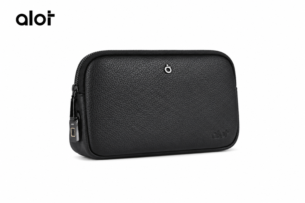 حقيبة ألوت Sovereign Pouch بقفل بصمة – جلد صناعي مقاوم للماء [اسود] 9