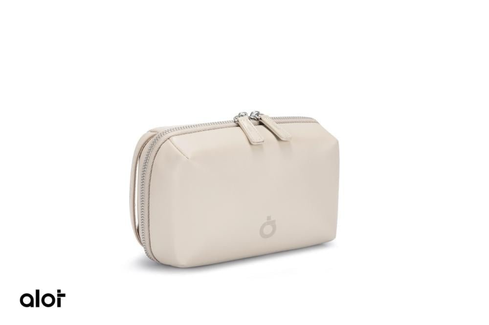 حقيبة ألوت Premium Leather Handbag من الجلد الفاخر متعددة الجيوب – سعة 1 لتر – بيج 3